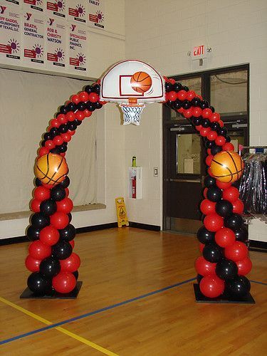 Basketball Birthday Party Decorations Balloon Arch, Basketball Party Balloons, Basketball Balloon Columns, Basketball Balloon Garland, Basketball Balloon Arch, Basketball Balloons, Basketball Themed Birthday Party, Basketball Theme Birthday, Basketball Party Favors