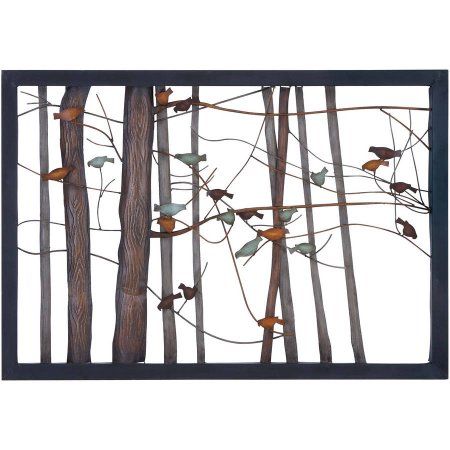 Decmode Metal Wall Decor, Multi Color Metal Trees, Classic Wall Decor, Iron Wall Decor, Nature Wall Decor, Metal Tree Wall Art, Bird Wall Decor, Tree Wall Decor, Classic Wall, Metal Birds