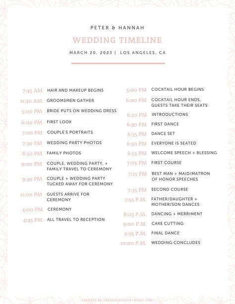 free printable wedding day timeline template Wedding Timeline Template Free, Wedding Day Of Timeline Template, Wedding Day Schedule Template, Wedding Templates Printable Free, Simple Wedding Timeline Day Of, 3:30 Wedding Timeline, Day Of Timeline Wedding Template, Wedding Day Itinerary Template, Itinerary Template Free