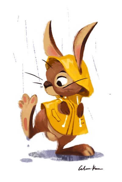 celine-kim: Raincoat animals 1,2,3 My favorite animals in my favorite weather Cute Drawings Rabbit, Animal Character Design Illustration, Rabbit Character Illustration, Hare Character Design, Bunny Character Design, Rabbit Character Design, Illustrated Bunny, Cartoon Bunnies, Celine Kim