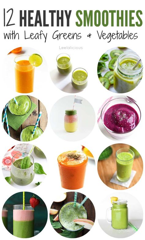 12 Healthy Smoothie Recipes with Leafy Greens or Vegetables – LeelaLicious Crunches Challenge, Vegetable Smoothie Recipes, Super Healthy Smoothie Recipes, Super Healthy Smoothies, Smoothies Vegan, Veggie Smoothies, Healthy Smoothie Recipes, Healthy Green Smoothies, Smoothie Prep