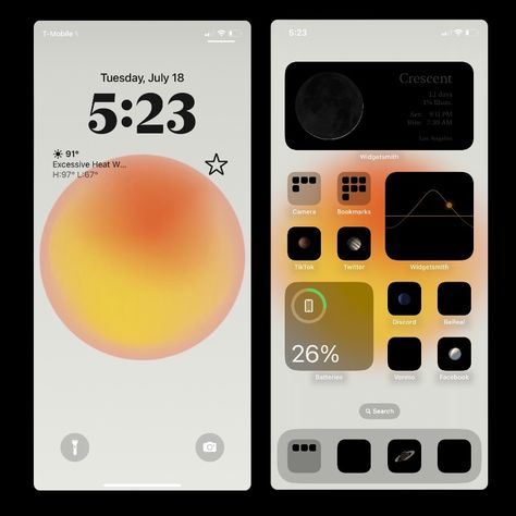 #iphone #wallpaper #ios16 #ios16lockscreen #ios16layout #ios16homescreen #iphonelayout #space #sun #spacewallpaper #aestheticwallpaper #aesthetic #planets #iphonewallpapers #iphone11 #aura #aura wallpaper #orange Iphone Home Page Ideas, Aura Iphone Layout, Aura Homescreen Layout, Orange And White Wallpaper, Orange Homescreen, Aesthetic Planets, Iphone Home Page, Wallpaper Ios16, App Design Iphone