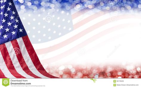 American flag and bokeh background with copy space for 4 july independence day and other celebration American Flag Banner, Patriotic Garland, Patriotic Decorations Party, Independence Day Party, Fourth Of July Decorations, Picture Banner, Independence Day Decoration, Decoration Background, Party Flags