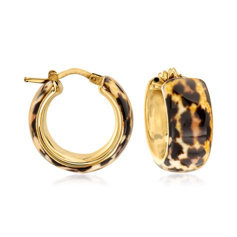 Leopard Print Earrings, Jaguar Jewelry, Aesthetic Gold Jewelry, Unique Gold Jewelry, Hoop Earrings Aesthetic, Jewelry Wishlist, Jewelry Accessories Ideas, Italian Jewelry, Dope Jewelry