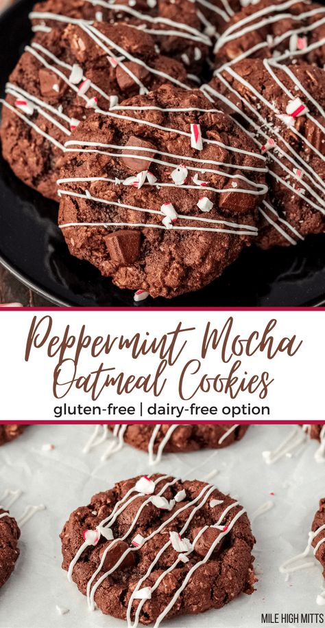 Gluten Free Peppermint Chocolate Cookies, Recipes With Peppermint Extract, Oatmeal Christmas Cookies Holidays, Gluten Free Coffee Cookies, Gluten Free Peppermint Cookies, Gluten And Dairy Free Christmas Cookies, Arbonne Peppermint Mocha, Gluten Free Christmas Baking, Coffee Oats