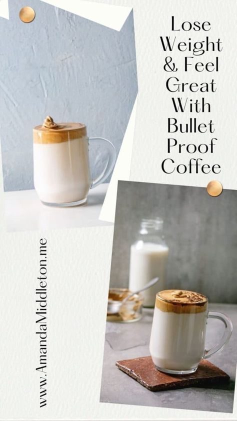 Lose Weight & Feel Great With Bullet Proof Coffee Bullet Proof Coffee Recipes, Bullet Coffee Recipe, Coffee Before Workout, Bullet Proof Coffee, Paleo Coffee, Bulletproof Coffee Recipe, Grass Fed Gelatin, Coffee Pairing, Fatty Foods