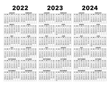 Download this 3 year calendar from 2022 to 2024 and enjoy having a split view of a three year calendar with the years listed side by side. The calendar is available in a printable PDF format and displays the years 2022, 2023 and 2024 on one page. Free Calender, Blueberry Cakes, Calender Printables, Calendar June, Budgeting 101, Academic Calendar, Year Calendar, Vegetable Gardens, The Calendar