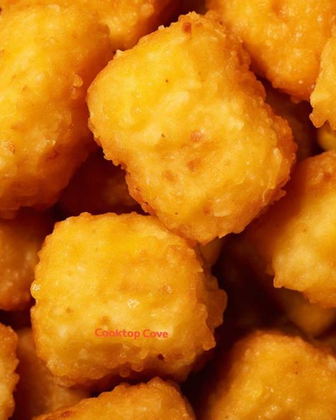 Texas Corn Nuggets, Sweet Corn Nuggets Recipe, Corn Nuggets Recipe Easy, Meatless Appetizers, Corn Nuggets Recipe, Texas Corn, Corn Nuggets, Spicy Ketchup, Creamy Potato Salad