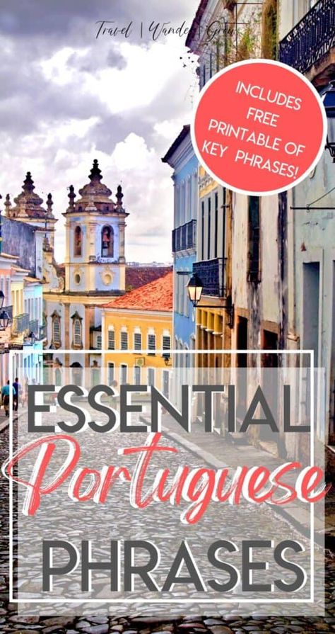 Phrases In Portuguese, Portuguese Phrases For Travel, Useful Portuguese Phrases, Portuguese Phrases Portugal, Common Portuguese Phrases, Basic Portuguese Phrases, Learn Portuguese Portugal, Speaking Portuguese, Portuguese Sayings