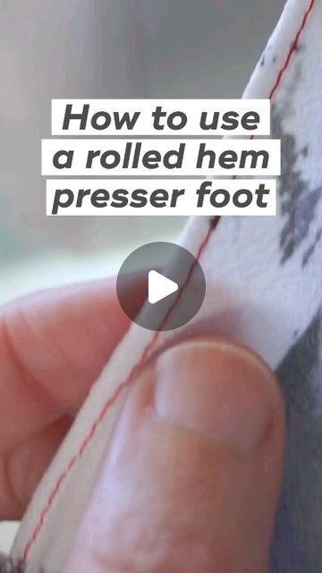 Sadaf.Sewing.Studio on Instagram‎: "How to use a rolled hem presser foot
🚩See the post, story and highlights.
🚩Please comment in English
@sadaf.sewing.studio
✂️✂️✂️✂️✂️✂️✂️✂️✂️✂️✂️✂️✂️✂️✂️✂️✂️✂️✂️✂️✂️✂️
#sewing 
#isew 
#sewinghacks 
#sewingtutorial
#howtosew 
#آموزش_خیاطی 
#تکنیک_دوخت 
#ترفند_خیاطی
#چرخ_خیاطی 
@sadaf.sewing.studio"‎ Sewing Studio, Rolled Hem, Sewing Techniques, Sewing Hacks, Sewing Tutorials, How To Use, Highlights, Sewing, On Instagram