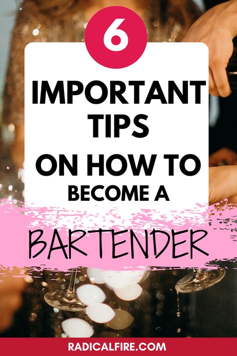 To become a bartender first you have to put yourself in a role where you can watch, learn from, and assist. You can supplement your on-the-job training with bartending school and other learning resources, but working in the service industry remains the best way to get close to the bar and to start building up knowledge. Keep reading to learn how to get started on the path to becoming a bartender. Here are the 6 tips on how to become a bartender. New Bartender Tips, Becoming A Bartender, How To Bartend, Bartender Tips And Tricks, How To Become A Bartender, How To Be A Bartender, Bartender Knowledge, Event Bartending, Bartender Skills