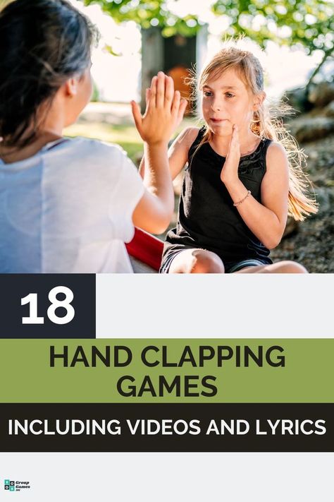 18 Hand Clapping Games (Including Videos and Lyrics) Jump Rope Songs, Hand Clapping Games, Fun Games For Teenagers, Clapping Games, Games Group, Conscious Discipline, Hand Games, Playground Games, Farm School