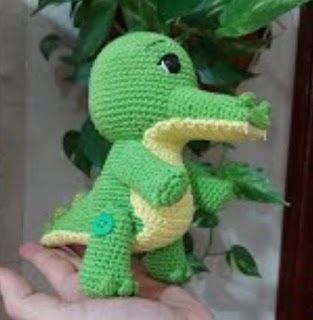 PATRONES AMIGURUMI GRATIS: PATRON GRATIS COCODRILO AMIGURUMI 67679 Amigurumi