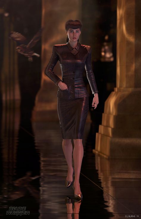 Blade Runner Rachel, Rachel Blade Runner, Blade Runner Fashion, Raver Costume, Blade Runner Art, Tyrell Corporation, Runners Outfit, Sean Young, Rutger Hauer