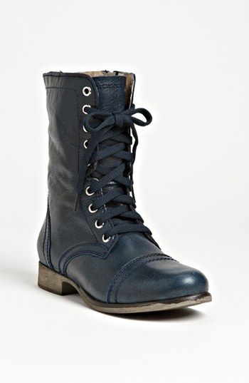 Steve Madden - 'Troopa' Boot. I'll take one in every color Steve Madden Troopa Boots, Cat Boots, Staple Shoes, Hipster Chic, Fashion Statements, Military Boots, Wishful Thinking, Student Discounts, Pinterest Closet