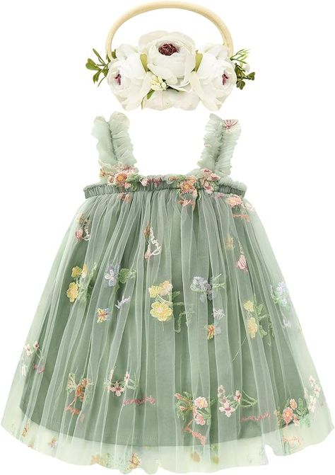 Amazon.com: Toddler Baby Girls Tutu Dress Sleeveless Floral Print Layered Tulle Dress Little Girl Princess Dresses with Flower Headband: Clothing, Shoes & Jewelry Baby Tulle Dress, Layered Tulle Dress, Girls Tutu Dresses, Baby Tutu, Princess Dresses, Girl Princess Dress, Flower Headband