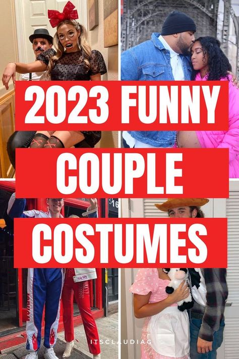 I’m obsessed with these funny couple costumes. If you’re looking with easy diy funny couple halloween costumes you NEED to check these out! Easy Diy Couples Costumes, Diy Halloween Couples, Last Minute Couples Costumes, Easy Couple Halloween Costumes, Easy Couples Costumes, Couples Costumes Creative, Cute Couples Costumes, Halloween Costumes Diy Couples, Funny Couple Costumes