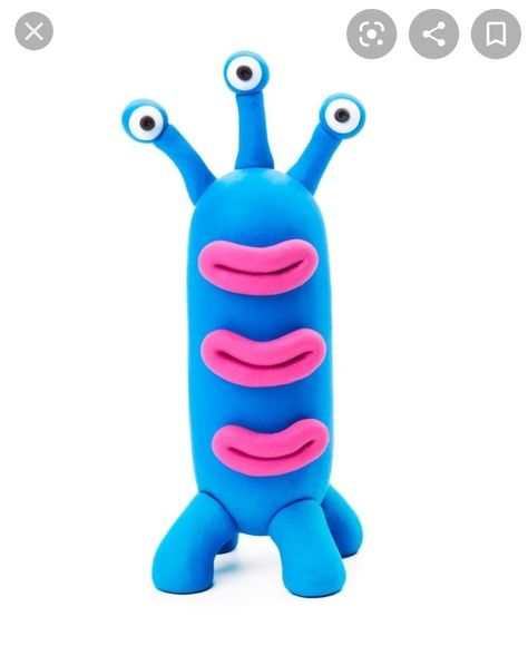 Clay Monsters Easy, Plasticine Ideas, Bubble Crafts, Clay Art For Kids, Jumping Clay, Alphabet Letter Crafts, Clay Monsters, Dora Funny, Playdough Activities