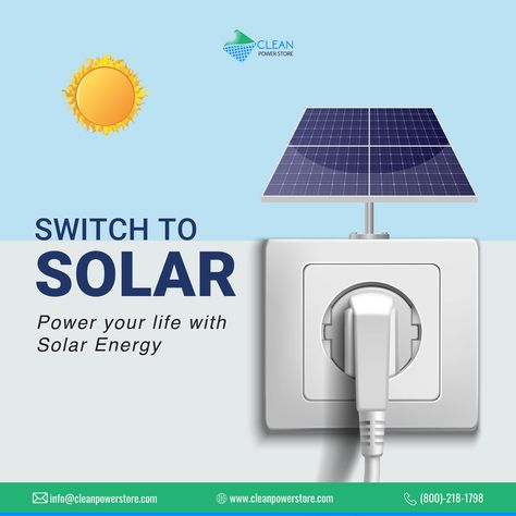 When it comes to a clean power resource then Solar stands better. It not only serves a pollution free energy source but helps with acting as a better investment for future. Therefore, one should switch to solar for powering up the life with an efficient resource of energy Solar Panel Creative Ads, Solar Ads, Geology Books, Solar Energy Design, Standee Design, Graphic Design Posters Layout, Solar Power Energy, Digital Advertising Design, Motivational Typography