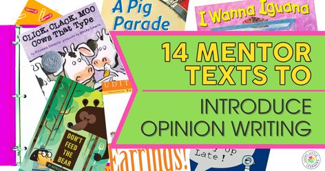 One of the best ways to introduce opinion writing is to model how beloved authors share their opinions through the use of mentor texts. Here are 14 read alouds that kids will love! Writing Bulletin Boards, Pigeon Books, Opinion Essay, Ela Writing, Bulletin Board Sets, Sibling Rivalry, Read Alouds, Mentor Texts, Opinion Writing