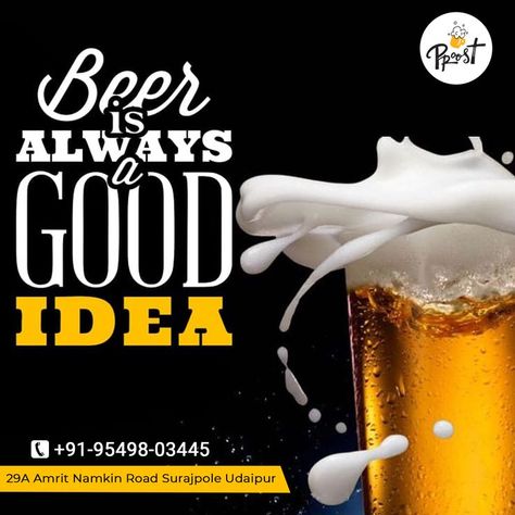 Beer Flyer, Coffee Advertising, Hotel Ads, Social Media Advertising Design, Food Graphic Design, Flyer And Poster Design, Drink Wine, Beer Bar, Udaipur