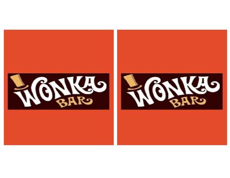 Wonka Cady Bar wrappers that fit 1.55oz Hershey's Milk Chocolate Bars Wonka Bar Wrapper Free Printable, Wonka Bar Printable Free, Wonka Candy, Bar Printables, Pta Events, Wonka Bar, Halloween Jello Shots, Halloween Jello, Wonka Party