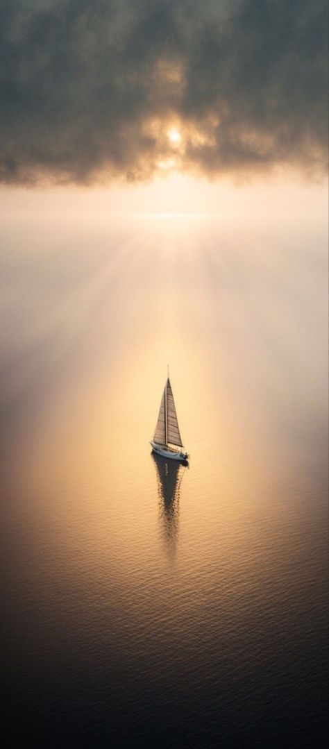 Sailing Wallpaper Iphone, Seclusion Art, Calm Nature Aesthetic, Sailing Wallpaper, Zen Background, Good Morning My Dear, Nature Iphone Wallpaper, Scenic Wallpaper, Image Nature