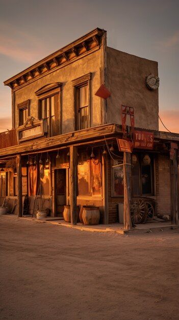 Free AI Image | Old western town concept South Western Architecture, Old West Buildings, Spaghetti Western Aesthetic, Saloon Aesthetic, Old West Aesthetic, Old Western Aesthetic, Western Buildings, Western Witch, Western Architecture