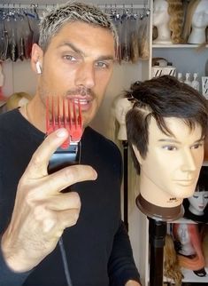 Celebrity Hairstylist Chris Appleton Demonstrates How to Cut Men's Hair at Home – and It's Easier Than You Think! Cut Hair At Home, Chris Appleton, Celebrity Hairstylist, How To Cut Your Own Hair, Brown Hair Dye, Really Short Hair, Diy Haircut, Mens Hair, Celebrity Hair Stylist