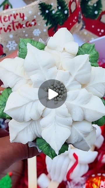 Piya on Instagram: "Close-ups of some of my fav florals ❤️ 

#buttercream#flowers#cakes#flowers#pretty#cupcakes" Poinsettia Cupcakes, Christmas Buttercream Cupcakes, Christmas Flower Cupcakes, Poinsettia Cake, Christmas Cake Ideas Buttercream, Buttercream Poinsettia, Piping Poinsettia, Winter Floral Cupcakes, Fondant Poinsettia