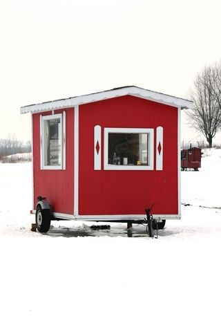 ice house, Swedish version of the ice shanty Ice Fishing Shack Plans, Ice Fishing Huts, Ice Fishing Shanty, Ice Hut, Fishing House, Ice Shanty, Ice Fishing Shack, Ice Fishing House, Trailer House