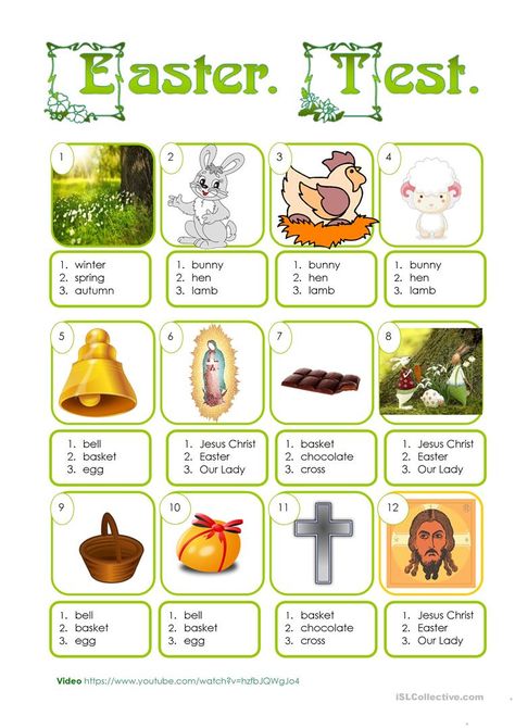 Easter. Test. - English ESL Worksheets for distance learning and physical classrooms Dictionary For Kids, Easter Worksheets, English Language Teaching, Vocabulary Worksheets, Teaching Jobs, Esl Worksheets, Language Teaching, Reading Passages, English Study