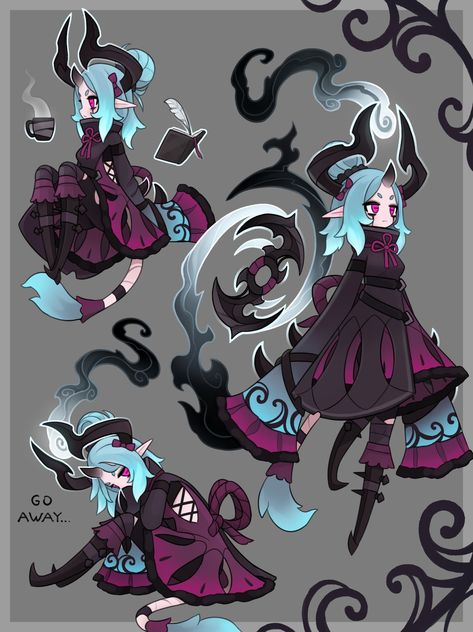 ArtStation - Myve, Demon Esper, Alexis Pflaum Monster Characters, Characters Inspiration Drawing, Character Design Ideas, Monster Design, Creature Concept Art, Monster Girl, Character Design References, Dnd Characters, Art Inspiration Drawing