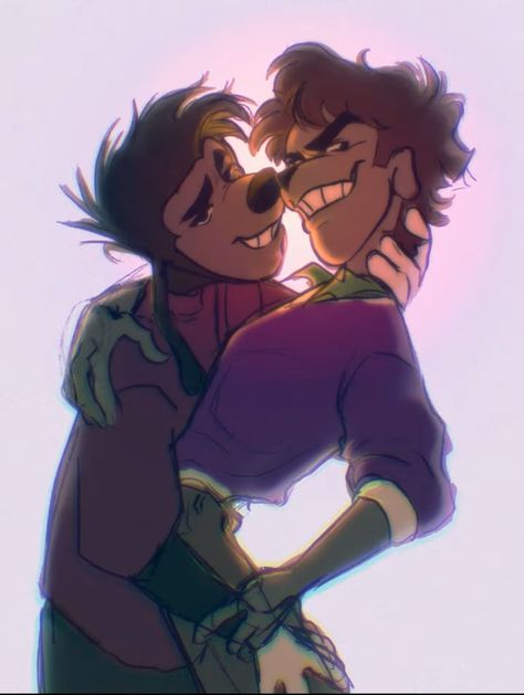 Higuel Ship, Max Goofy Fanart, Goofy Movie Oc, Max X Bradley Fanart Kiss, Brad X Max Goof, Max X Bradley Fanart, Oc Bases Poses, Bradley Uppercrust Iii X Max Goof, Max Lobo