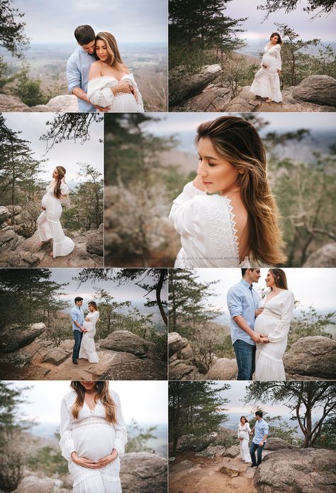 Maternity Photo Shoot Mountains, Mountain Maternity Pictures, Mountain Maternity Photos, Kylie Maternity, Mountain Maternity Shoot, Maturity Pictures, Outdoor Maternity Photos, Maternity Photography Outdoors, Maternity Picture Ideas