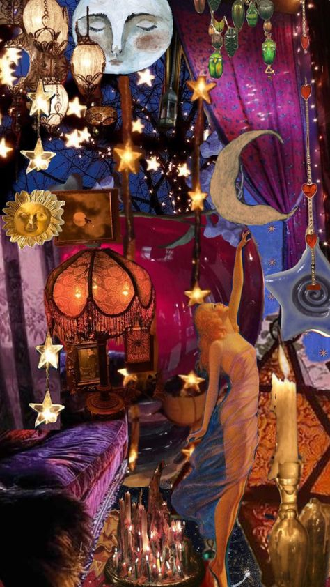 #whimsigoth #whimsigothaesthetic #sun #moon #celestial Astrology Birthday, Vintage Theatre, Ethereal Aesthetic, Story Elements, Vintage Carnival, Witch Aesthetic, Bedroom Aesthetic, Sun Moon, Window Display