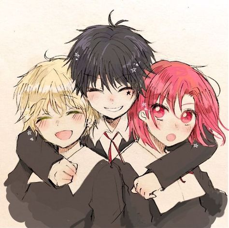 Gakuen Alice || Misaki, Tsubasa, and Kaname Natsume And Mikan, Alice Academy, Gakuen Alice, Anime Siblings, Anime Group, Anime Friendship, Friend Anime, Anime Child, Anime Poses