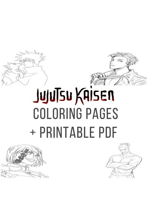 Jujutsu Kaisen is one of the new best Animes that was released in late 2020. It is honestly my personal favorite. This is a Collection of Jujutsu Kaisen Coloring Pages For Free. I hope you enjoy it! #jujutsukaisen #anime #adult #coloring #coloringpages #coloringforadults #coloringforadult #adultcoloringpages #kids #art Manga Coloring Pages, Anime Coloring Pages, Anime Lineart, Jujutsu Kaisen Anime, Free Printable Coloring Pages, Manga Illustration, Japanese Anime, Printable Coloring Pages, Adult Coloring Pages