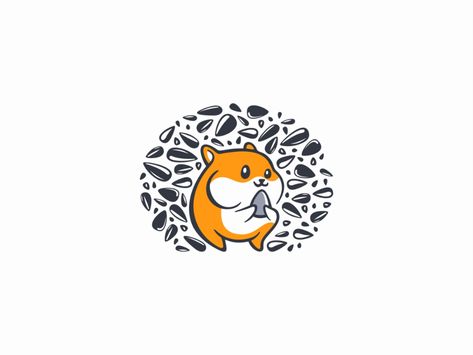 Hamster Logo, Directory Design, Design Jobs, Logo Branding Identity, Brand Identity Design, Design Assets, Identity Design, Animal Drawings, Logo Branding