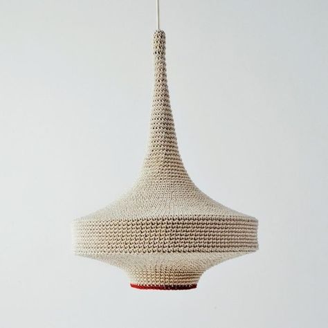 700_naomi-paul-gluck-pendant-folklore Crochet Pendant, Crochet Lamp, Diy Luminaire, Chaise Restaurant, Handcrafted Lamp, Sustainable Furniture, Recycled Furniture, London Design, Lighting Inspiration