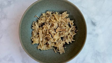 Truffle Mushroom & Miso Pasta – The Wellness Diaries Mafalda Pasta, Mushroom Miso, Miso Pasta, Truffle Mushroom, Light Sauce, White Miso, Dried Mushrooms, Truffle Oil, Mushroom Pasta