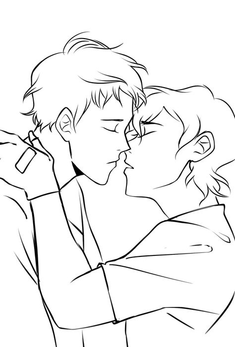 Kissing Poses, Kissing Drawing, Couple Poses Drawing, Boy Sketch, My Icon, Sketches Of Love, Couple Sketch, Color Drawing Art, Adult Colouring Pages