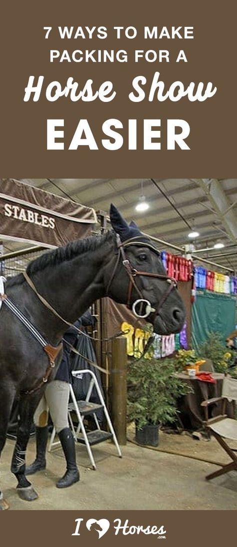 Horse shows are where you and your best friend can show off all your hard work, but you always forget how hard it is to pack for a weekend away with your horse. Between your horse's tack, feed, equipment, and all your own stuff, it's a lot to keep track of. Click through for the best tips to make sure you pack it all. #horseshow #horseshowtips #horses #riding #horsebackriding #horsetips #equestrian #equestriantips Horse Show Braids, Horse Show Stall Decorations, Horse Show Hacks, Horse Show Mom, Riding Exercises, Stall Decorations, Riding Bag, Barn Hacks, Horse Braiding