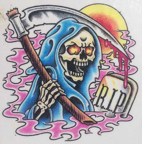 Tattoo Flash Appreciation on Instagram: “Official Tattoo Brand • Sheet 224 • 1992” Wizard Tattoo, Vintage Tattoo Art, Traditional Tattoo Old School, Rose Drawing Tattoo, Vintage Tattoo Design, Omerta Tattoo, Doodle Tattoo, Spooky Tattoos, Old School Tattoo Designs