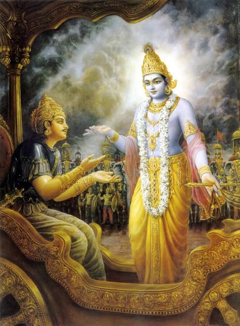 The Bhagavad Gita in Pictures Gita Krishna, Bhagvad Geeta, Bhagavad Geeta, Bhagwad Gita, Hinduism Quotes, Bhagwat Gita, Hindu Quotes, Srila Prabhupada, Bhakti Yoga