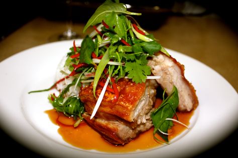 Crispy Pork Belly with Asian Style Caramel Sauce and Herb Salad http://emsfoodforfriends.com.au/crispy-pork-belly-with-asian-style-caramel-sauce-and-herb-salad/ Asian Pork Belly Recipes, Pork Belly Recipes Easy, Asian Pork Belly, Food For Friends, Asian Slaw Recipe, Friends Recipe, Pork Belly Recipes Crispy, Pork Sauce, Healthy Chinese