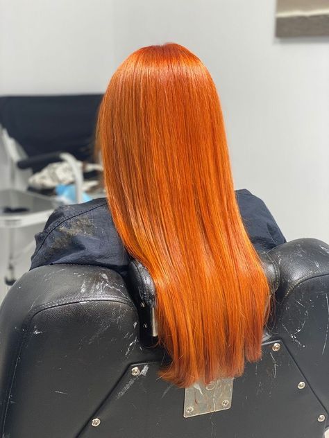 Ginger Orange Hair Black Women, Ginger Hair Dye Black Women, Orange Ginger Hair, Burnt Orange Hair Color, Ginger Orange Hair, Cooper Hair, Orange Hair Dye, Hair Colorful, Dyed Curly Hair