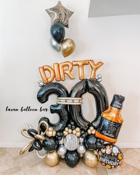 Mens Birthday Balloon Bouquet, 30 Birthday Balloon Bouquet, 30 Balloon Decorations, 30th Birthday Balloon Bouquet, 30 Year Old Birthday Ideas For Him Party Themes, 50 Balloon Bouquet, 30th Balloon Ideas, 30 Birthday Balloon Ideas, Man Balloon Bouquet