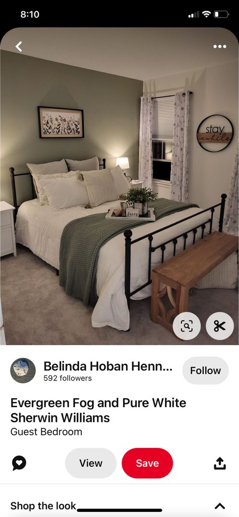 Gender Neutral Guest Bedroom, Guest Room Ideas On A Budget, Cute Apartment Bedroom, Mobile Home Bedroom Ideas, Simple Guest Bedroom Ideas, Neutral Guest Bedroom, Farmhouse Guest Bedroom, Bloxburg Home Ideas, House Remodeling Ideas