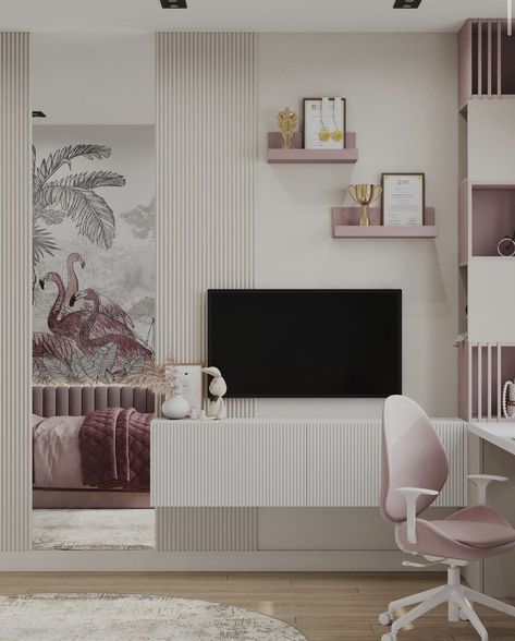 Pink Theme Bedroom, Room Ideas For Kids, Study Room Ideas, Kids Study Area, Desks Chairs, Kids Rooms Shared, Circu Magical Furniture, Kids Desks, Magical Furniture